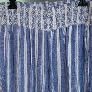 Linen Blended Flowy Pants